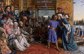 (Luk 2:41) Jesus i templet av William Holman Hunt (1854-60)