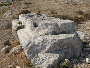 (Dom 13:18) Vid foten av Tel Tsora finns ett altare som kallas "Manoachs altare".
