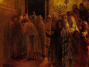 (Mark 14:62) "Översteprästernas dom: han är skyldig!" Målning av Nikolaj Ge.