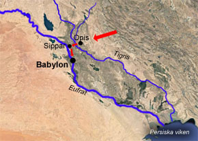 (Dan 5:30) Persernas väg mot Babylon oktober 539 f.Kr.