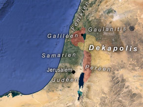 (Mark 5:18) Dekapolis var ett område öster om Galileiska sjön.